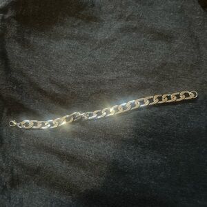 Silver Colored Chain Bracelet